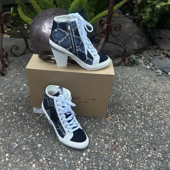 Vintage Havana Remiee Snakeskin Leather High High Bootie Size 7.5 - Picture 2 of 11